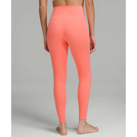 EUC Lululemon Align High-Rise Pant 28” Raspberry Cream Sz 8 Butter Soft Leggings - Picture 6 of 16